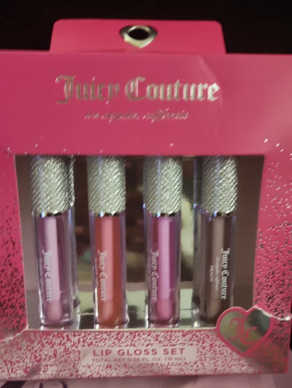 7 Piece Juicy Couture Mint Quilted Wristlet 2 Sets Of Lip Gloss 4 Jewelry Set.